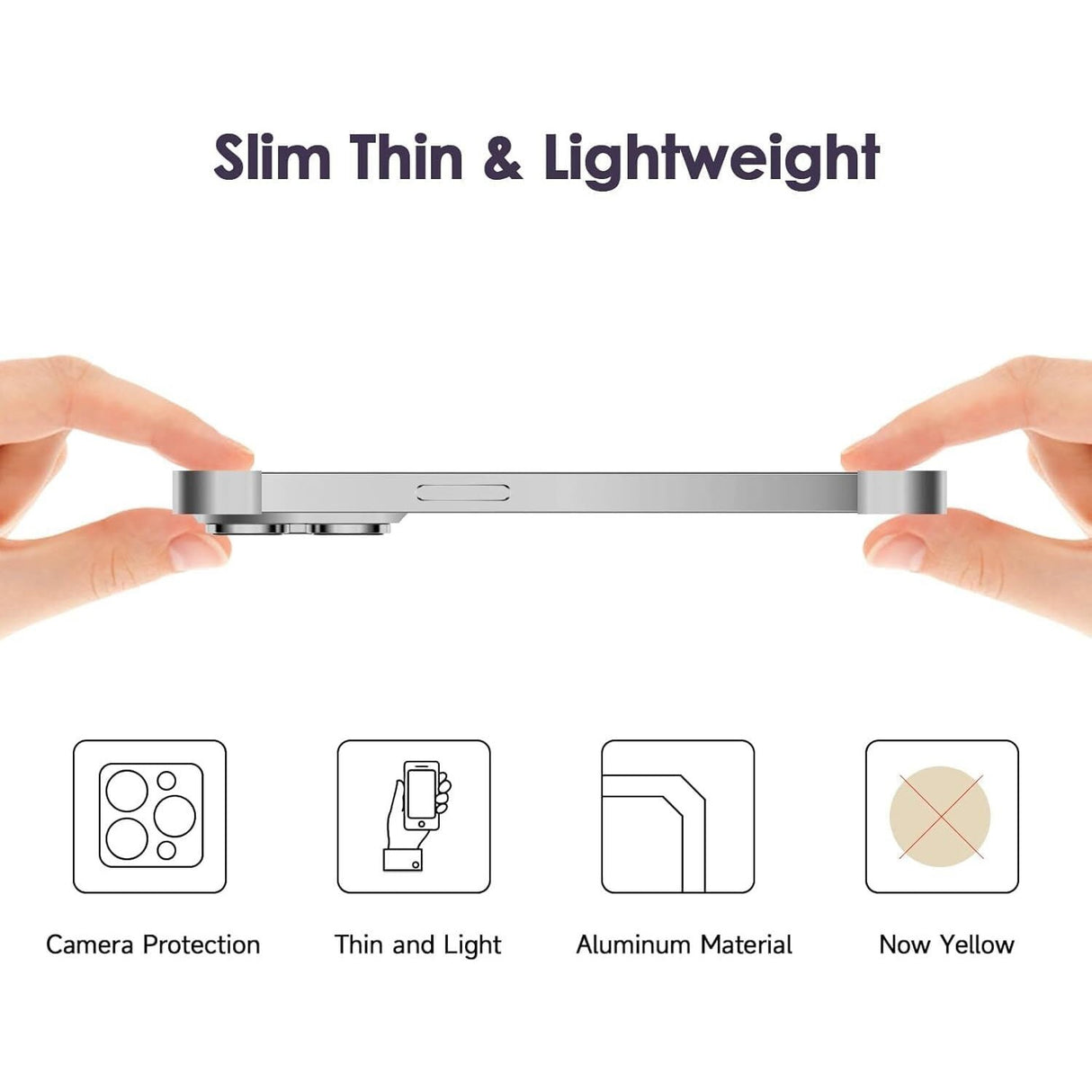 iPhone 17 Two-Piece Bumper Case with Camera Protector - Grey
