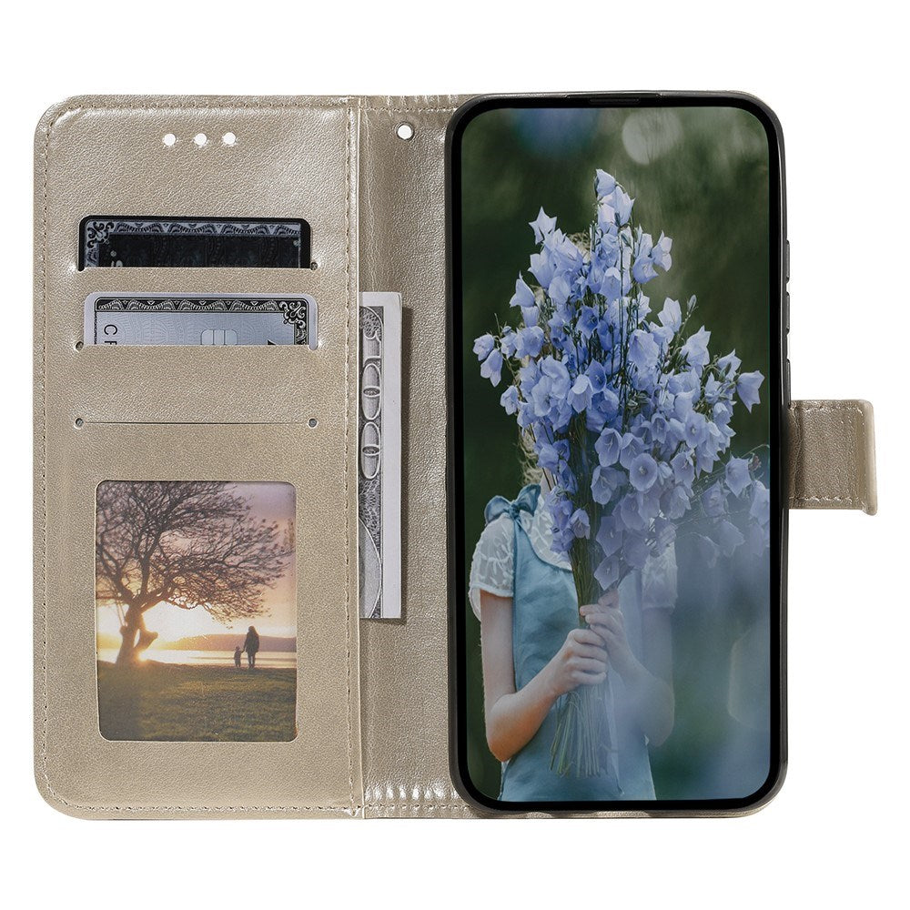 OnePlus 15R EIDERWOOD Faux Leather Flip Case with Pattern - Gold