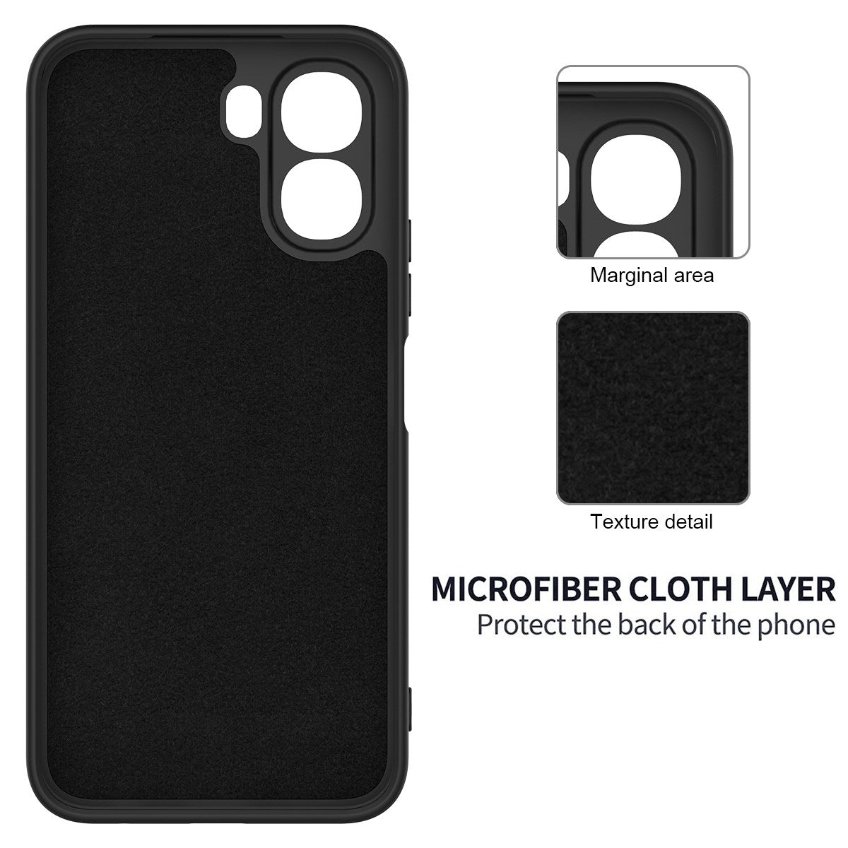 OPPO A6x EIDERWOOD Silicone Case with Strap - Black