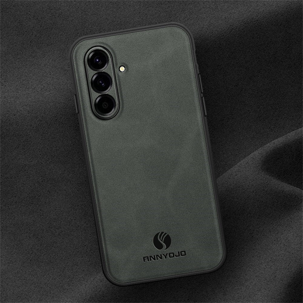 Samsung Galaxy A27 EIDERWOOD Hybrid Case with Faux Leather - Grey