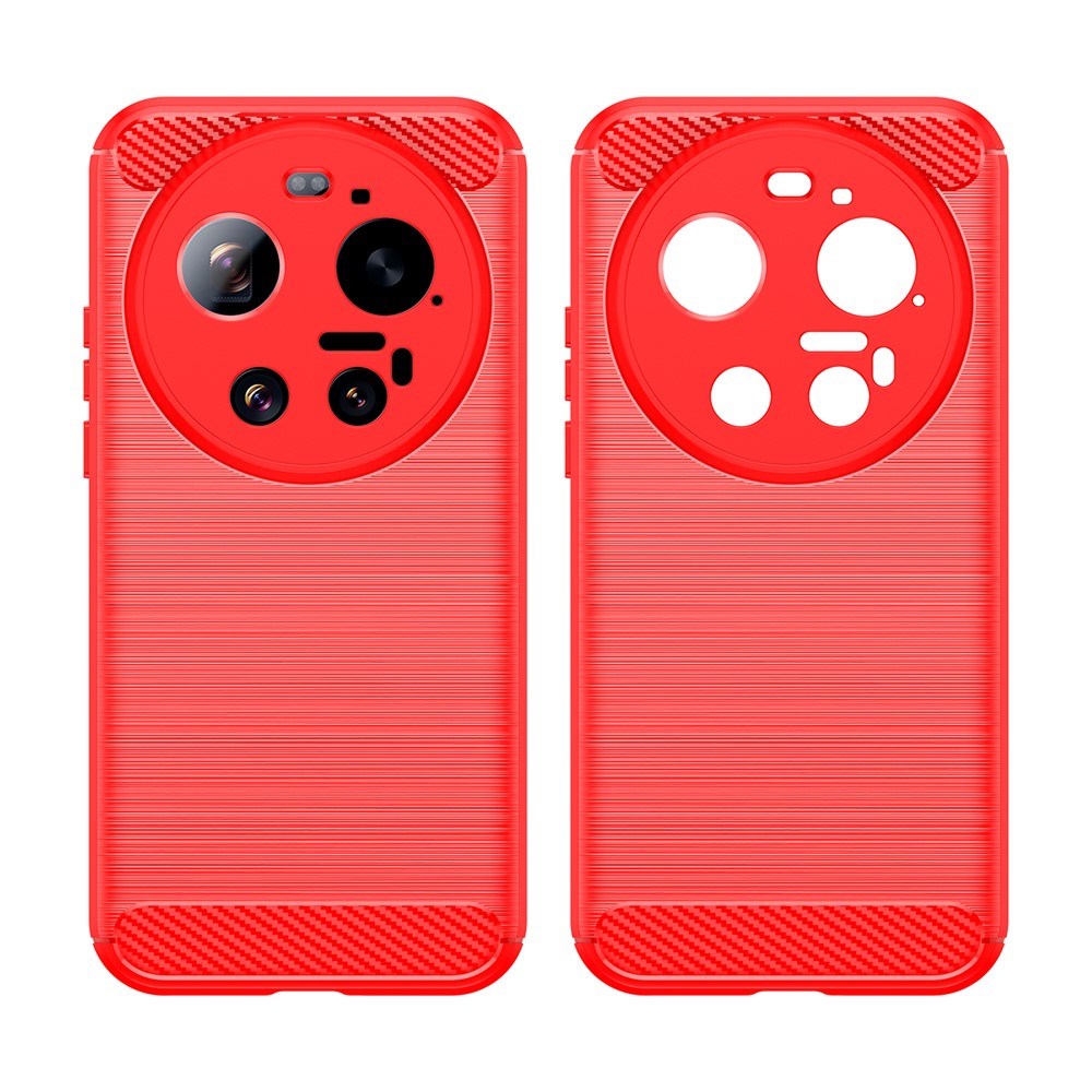 Xiaomi 17 Ultra EIDERWOOD Brushed Carbon Case - Red