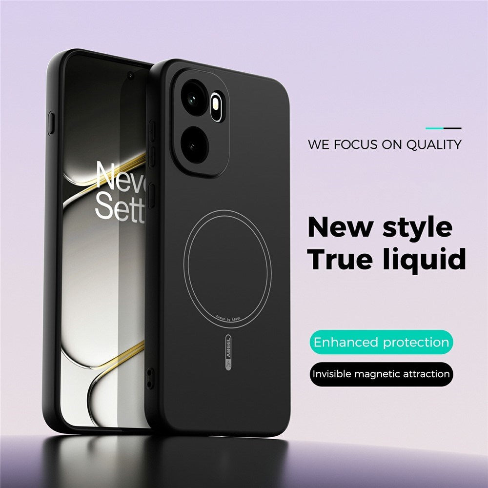 OnePlus 15R EIDERWOOD Silicone Case - MagSafe Compatible - Black