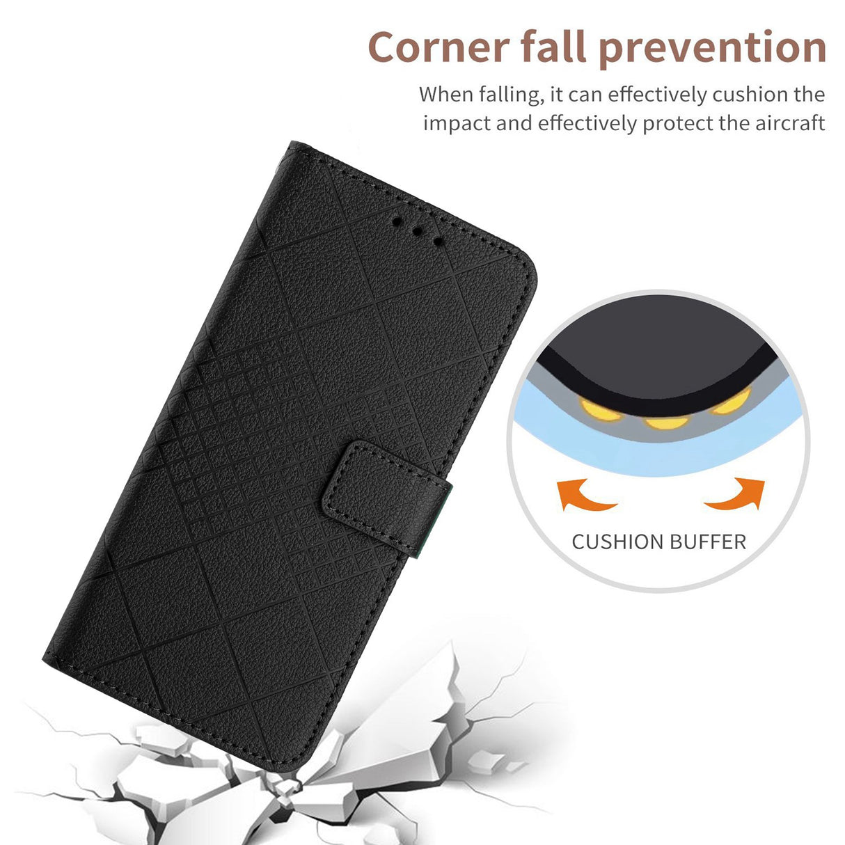 OPPO Reno15 (5G) EIDERWOOD Faux Leather Flip Case with Strap - Black
