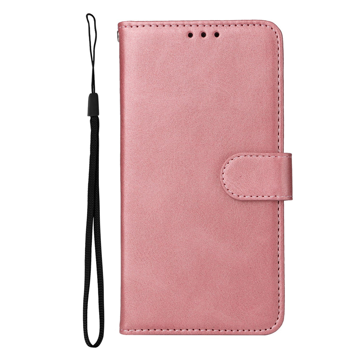 Realme 16 EIDERWOOD Faux Leather Flip Case with Strap - Pink