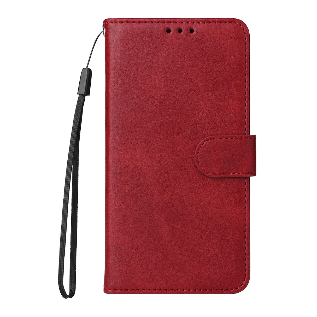 Realme 16 EIDERWOOD Faux Leather Flip Case with Strap - Red