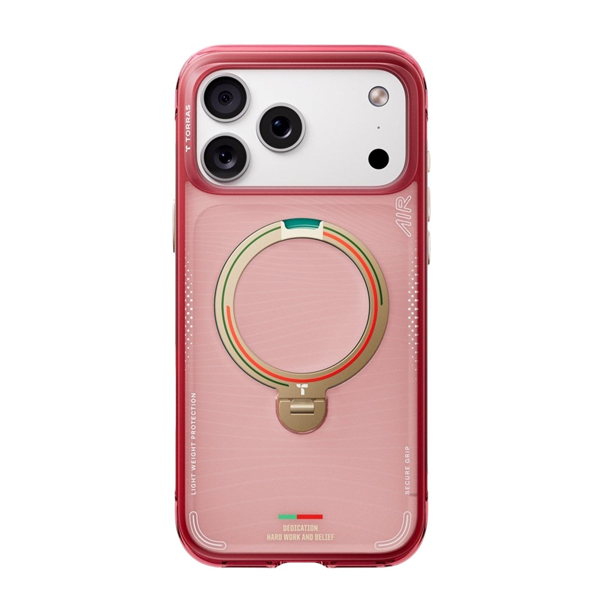 iPhone 17 Pro TORRAS Ostand Q3 Air Case with 360° Kickstand - MagSafe Compatible - Wave of Passion