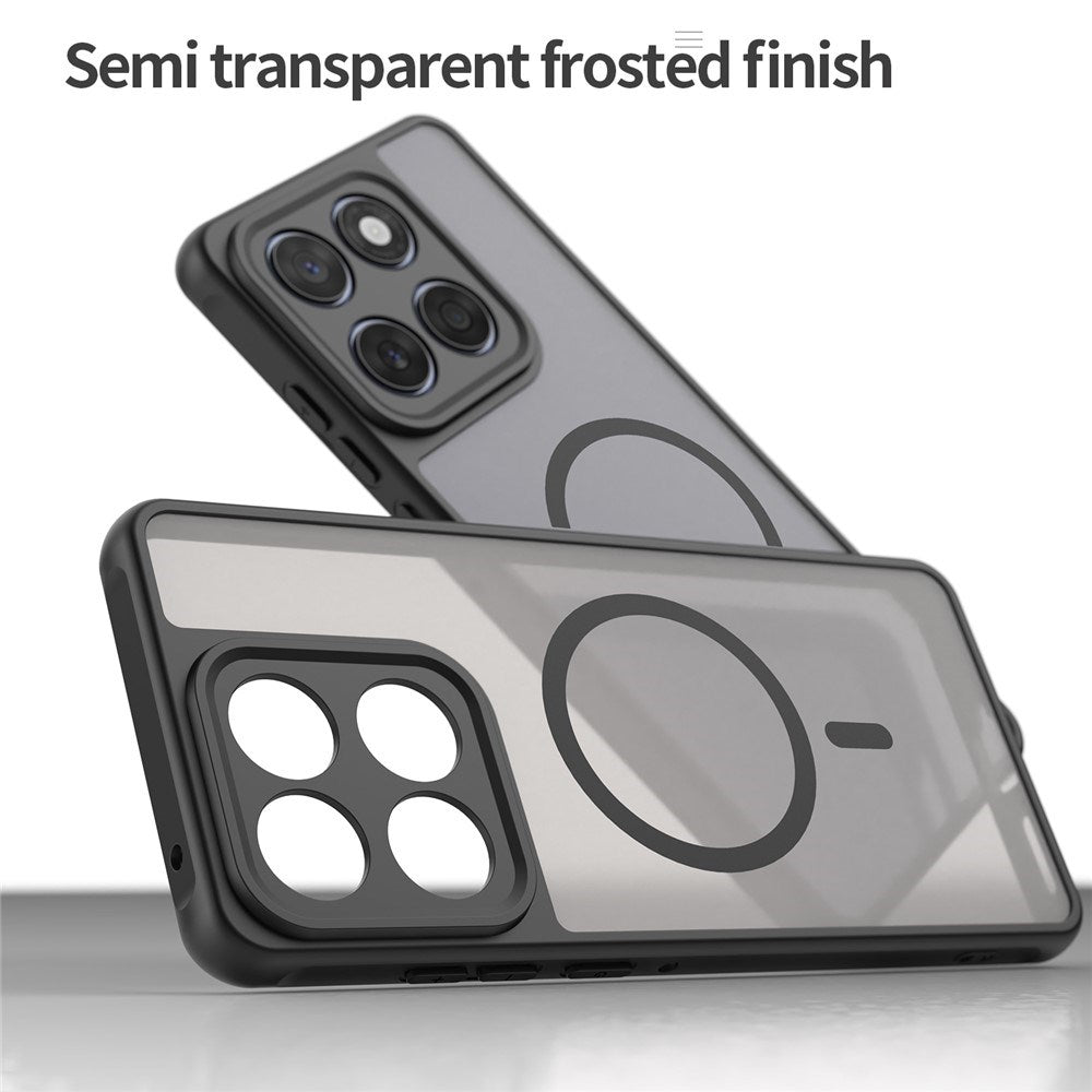 Motorola Moto G77 / G67 EIDERWOOD Hybrid Plastic Case - MagSafe Compatible - Black
