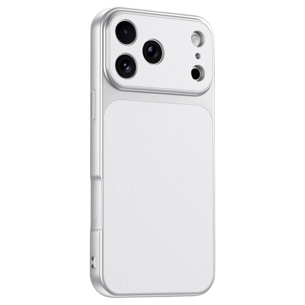 iPhone 17 Pro EIDERWOOD Hybrid Back Case with Faux Leather - White
