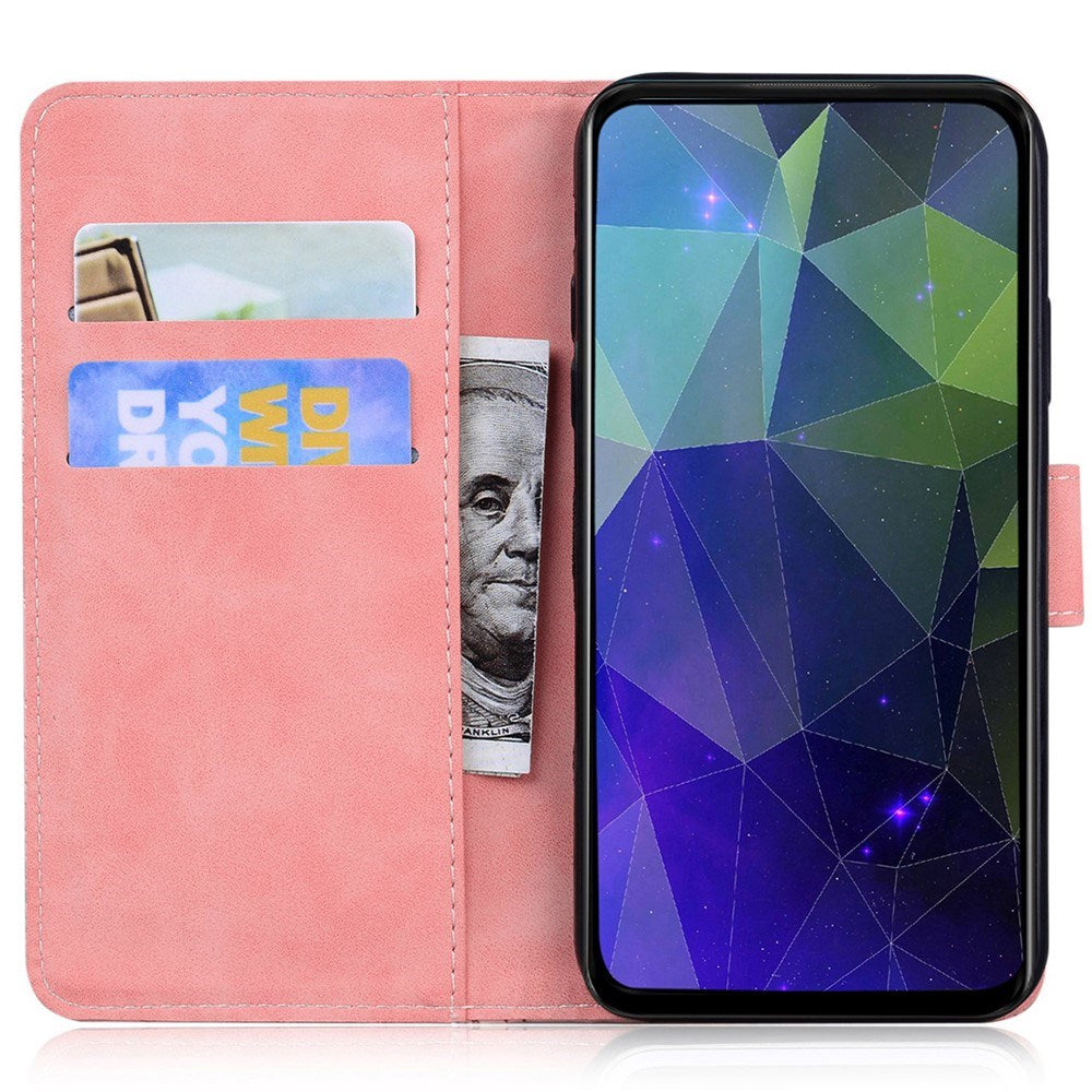 Honor 600 Lite EIDERWOOD Faux Leather Flip Case - Pink