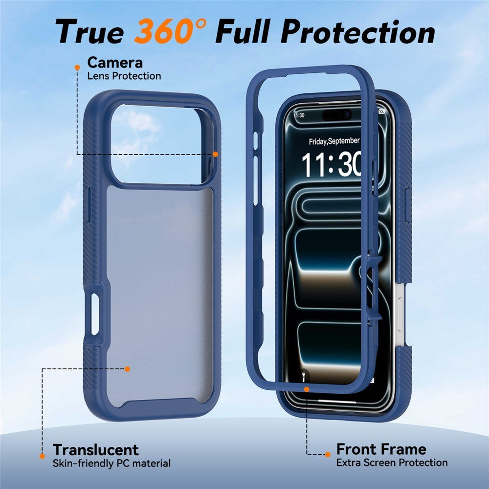 iPhone 18 Pro Max / 17 Pro Max EIDERWOOD Two-Piece Matte Hybrid Plastic Case - Blue
