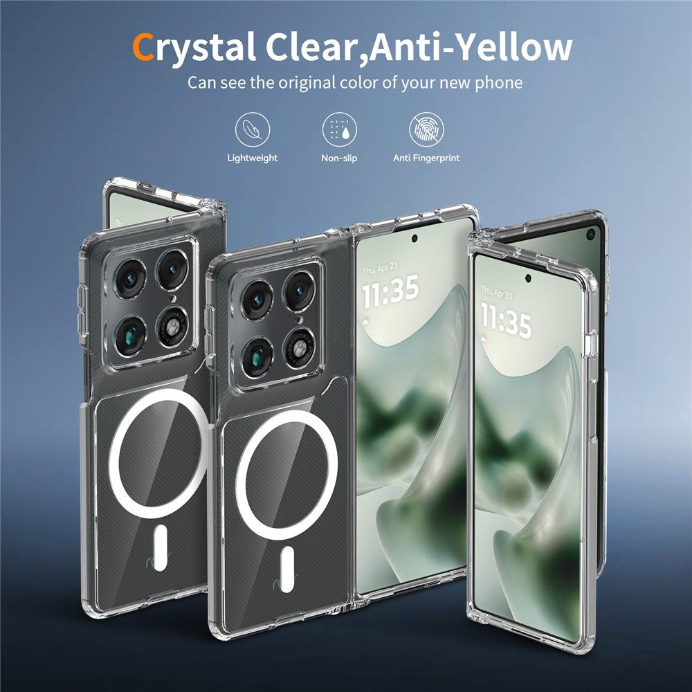 Motorola Razr Fold EIDERWOOD Hybrid Plastic Case - MagSafe Compatible - Transparent