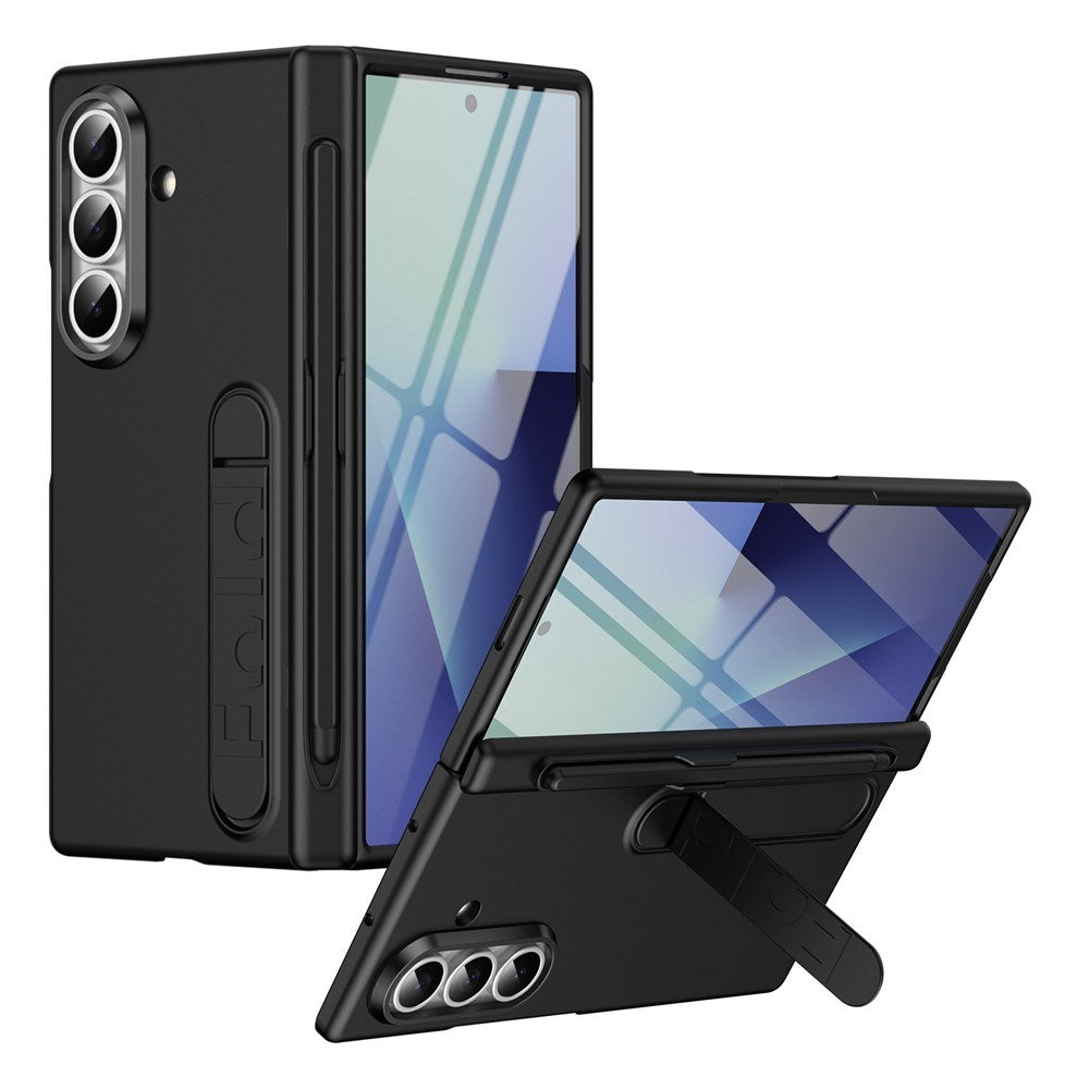 Samsung Galaxy Z Fold8 Ultra Hard Plastic Case with Screen Protector & Kickstand - Black