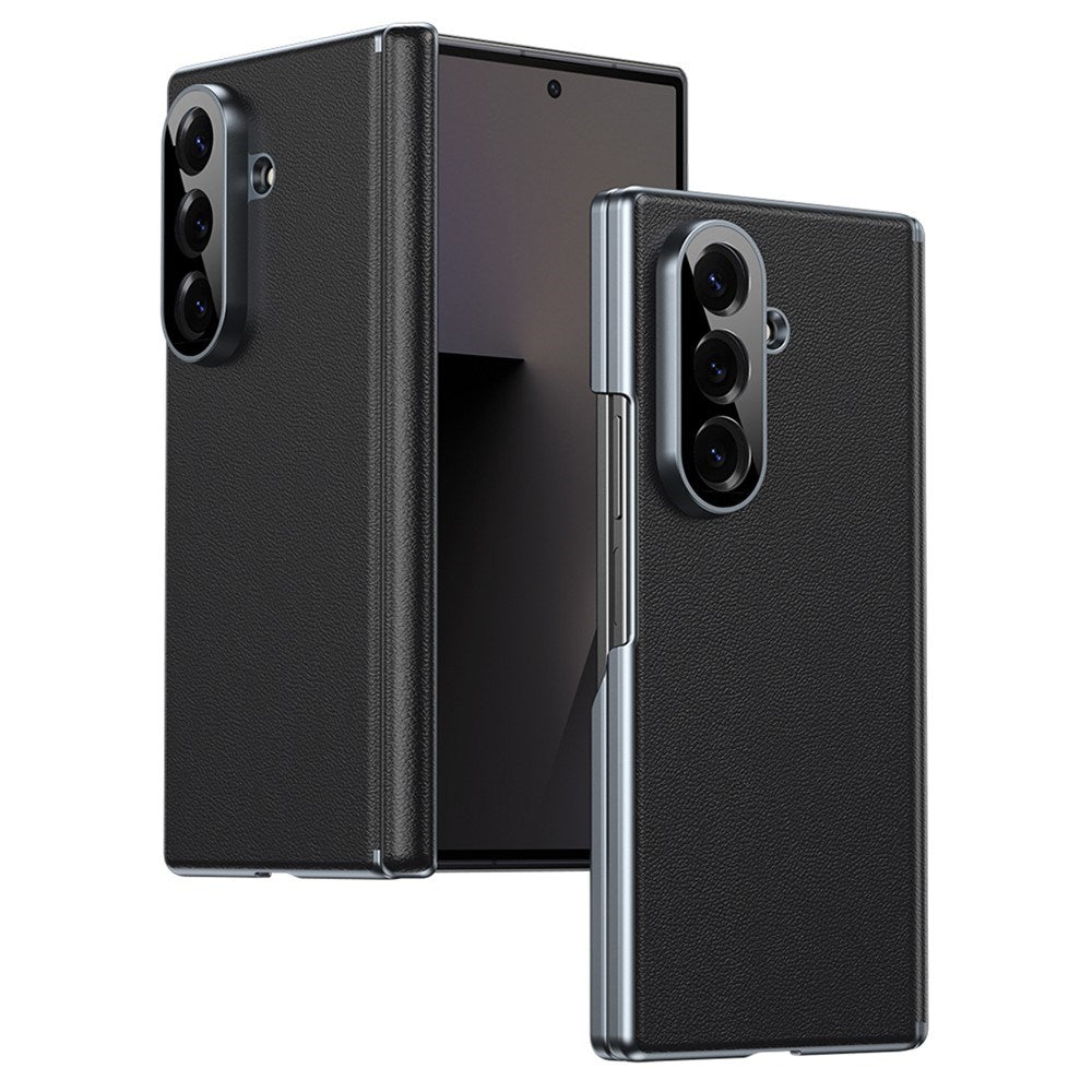 Samsung Galaxy Z Fold8 Ultra Faux Leather Back Case - Black