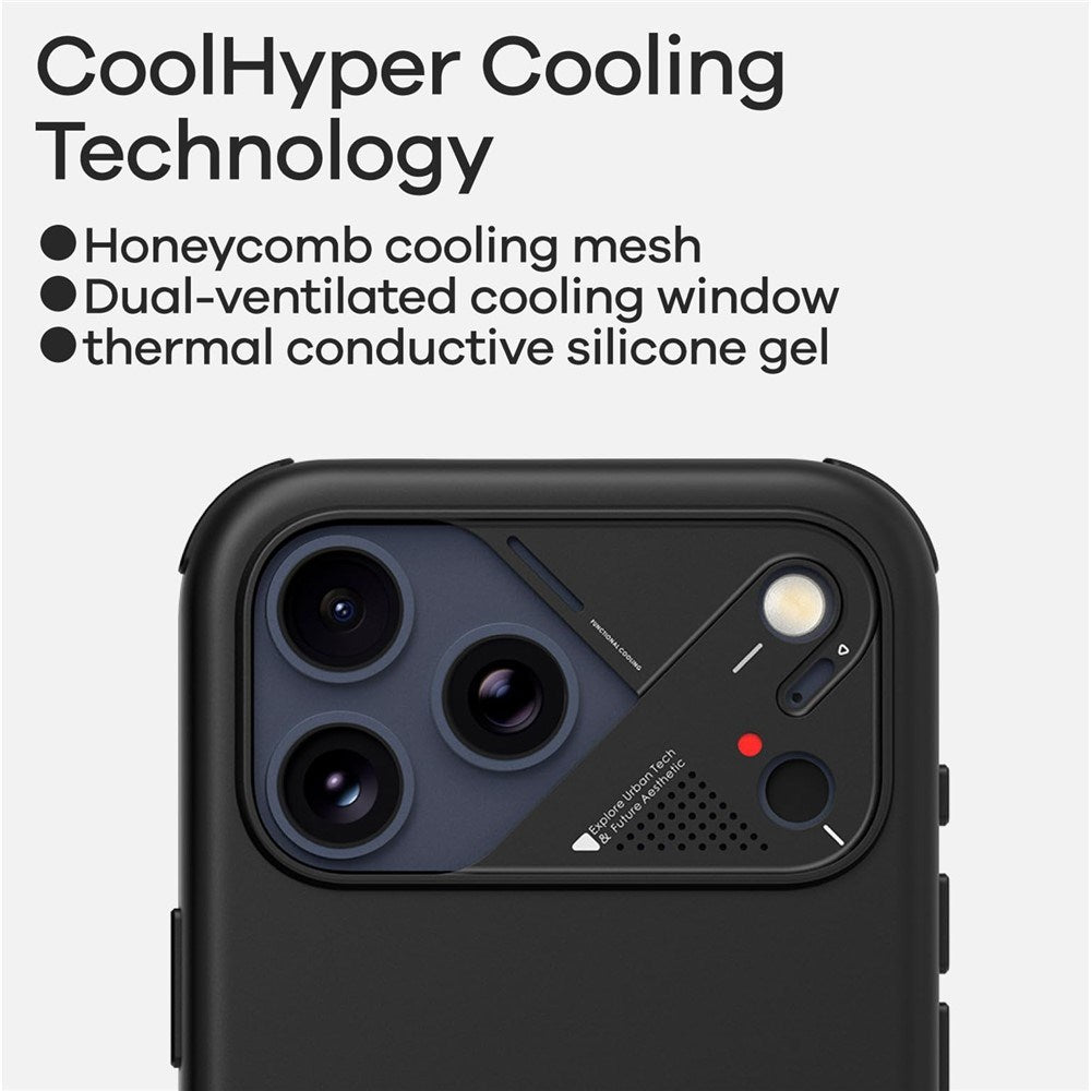 iPhone 17 Pro Max AULUMU Faux Leather Case - MagSafe Compatible - Black