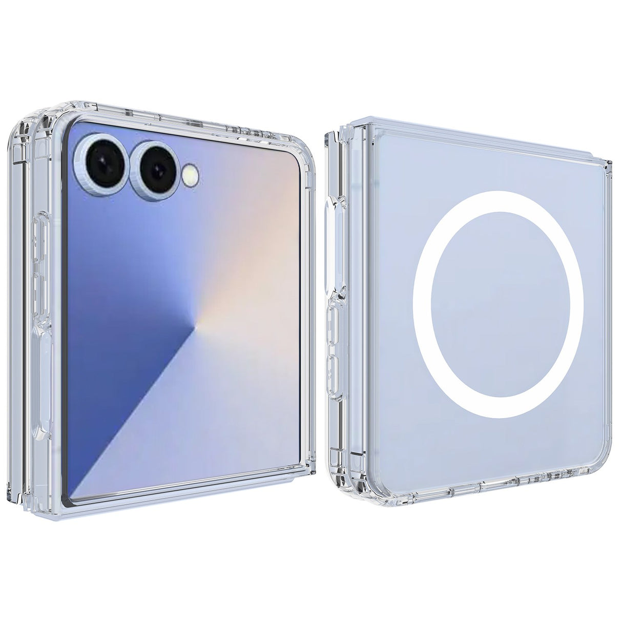 Samsung Galaxy Z Flip8 EIDERWOOD Hybrid Plastic Case - MagSafe Compatible - Transparent