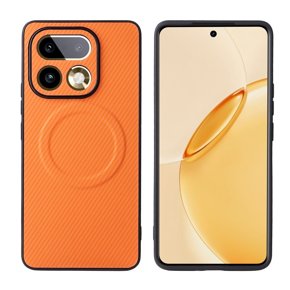 Realme 16 Pro EIDERWOOD Hybrid Carbon Case - MagSafe Compatible - Orange