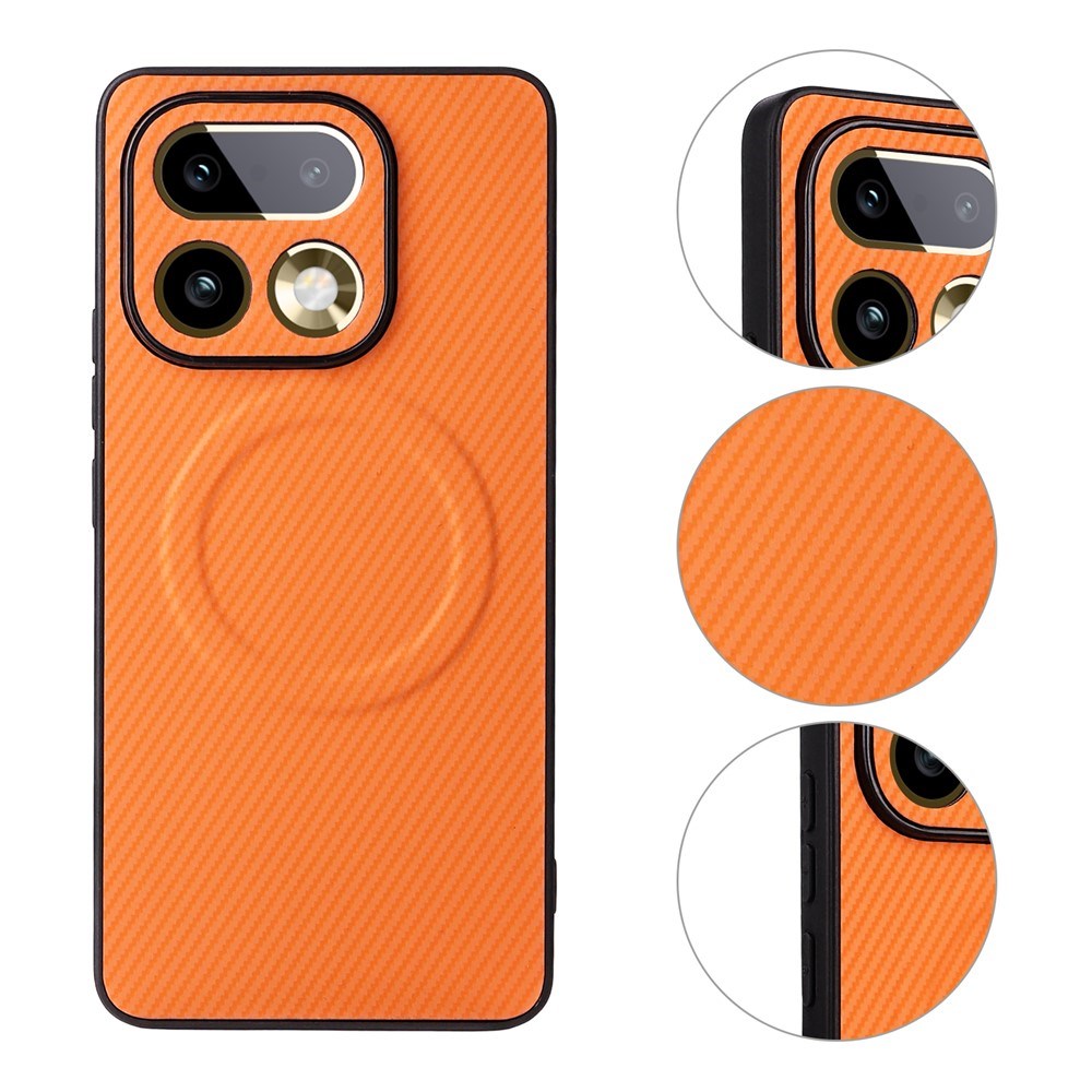 Realme 16 Pro+ EIDERWOOD Hybrid Carbon Case - MagSafe Compatible - Orange