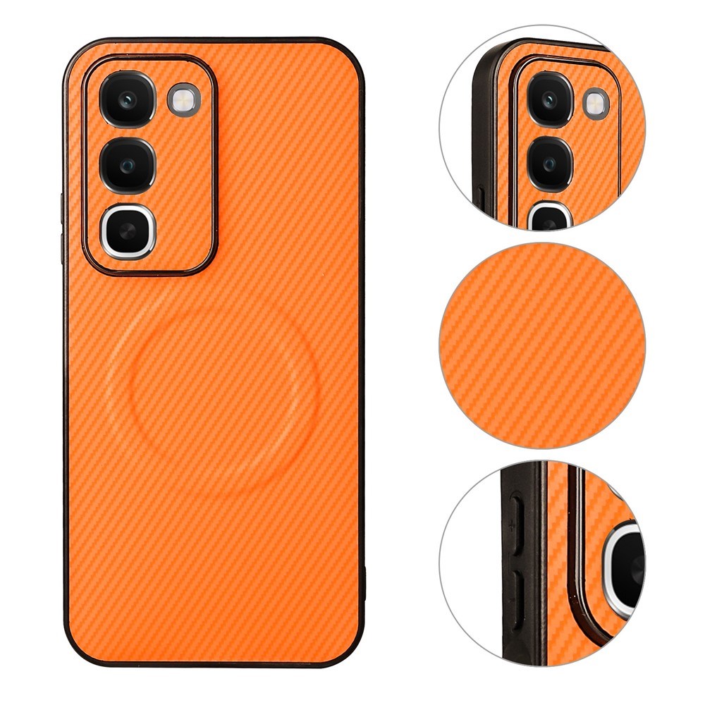 Realme C100 EIDERWOOD Hybrid Carbon Case - MagSafe Compatible - Orange