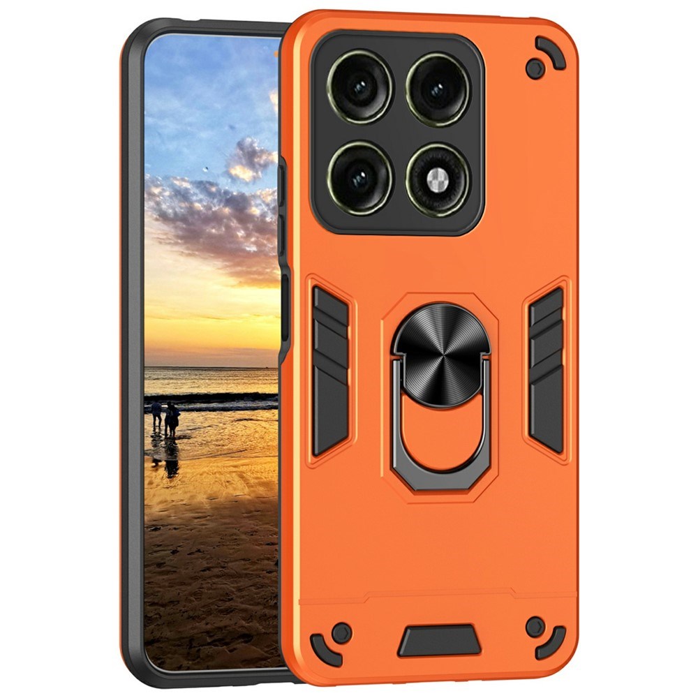 Motorola Edge 70 Pro EIDERWOOD Magnetic Hybrid Rugged Case with Kickstand - Orange