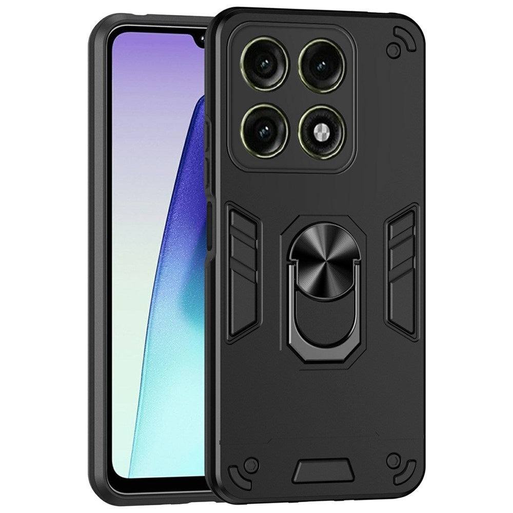 Motorola Edge 70 Pro EIDERWOOD Magnetic Hybrid Rugged Case with Kickstand - Black