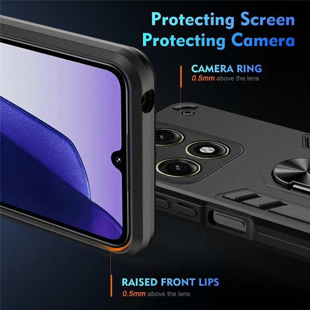 Motorola Edge 70 Pro EIDERWOOD Magnetic Hybrid Rugged Case with Kickstand - Black