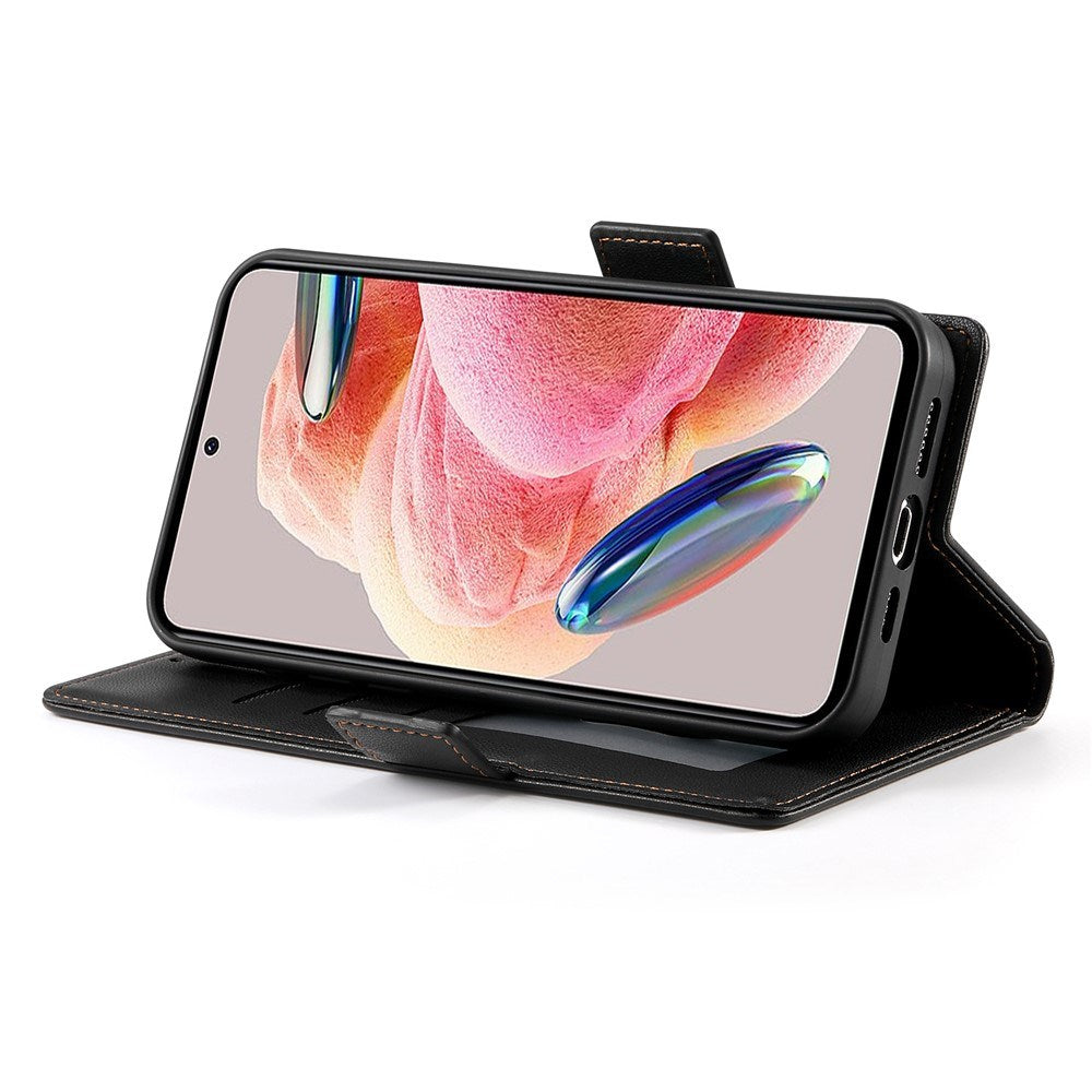 OPPO Reno16 F (5G) EIDERWOOD Faux Leather Flip Case with Card Holder - Black
