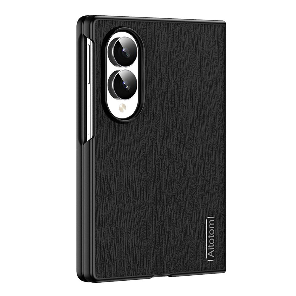 Samsung Galaxy Z Fold8 EIDERWOOD Hybrid Case with Wood Texture - Black