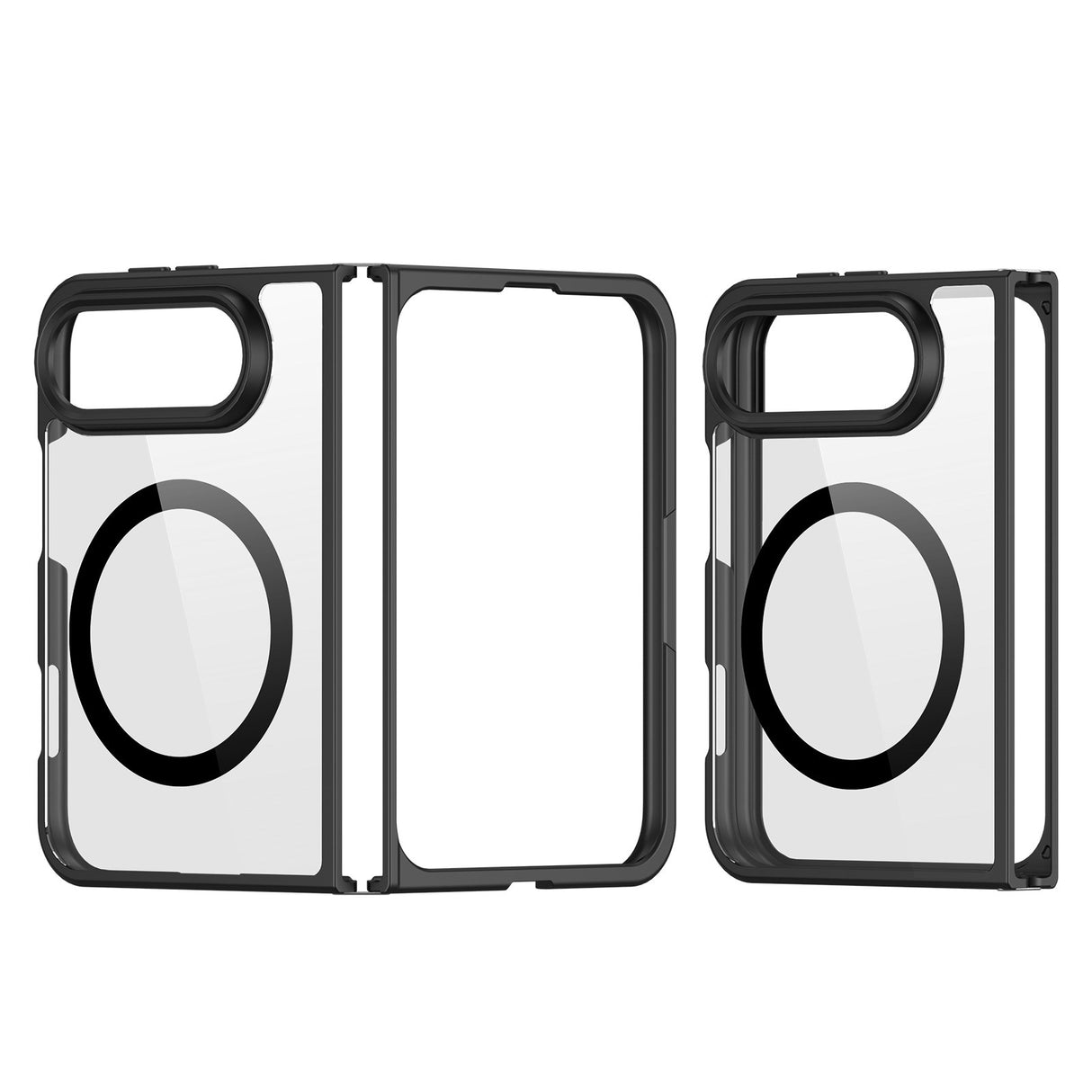 iPhone Fold DUX DUCIS Aimo Series Hybrid Case - MagSafe Kompatibel - Transparent / Black