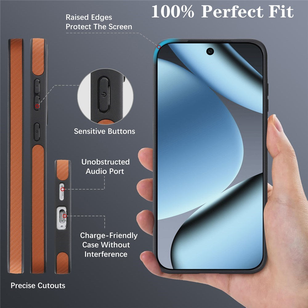 Google Pixel 11 Pro XL EIDERWOOD Case with Carbon Structure - MagSafe Compatible - Brown