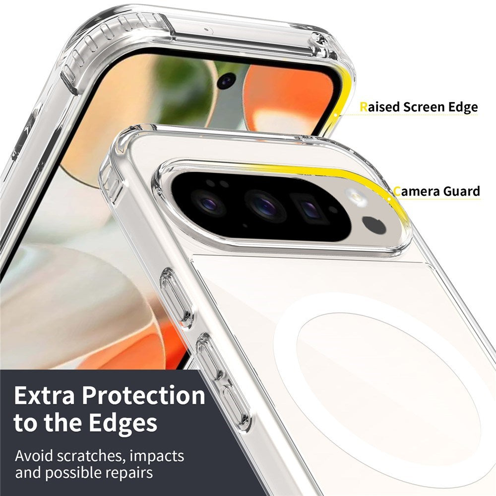 Google Pixel 11 Pro Protection Set with 1 x MagSafe Cover & 2 x Screen Protector & 2 x Camera Lens Glass - Transparent