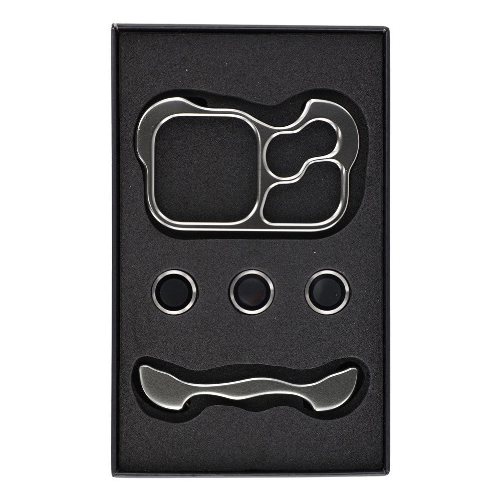 iPhone 18 Pro Max Two-Piece Metal Bumper Case - Grey