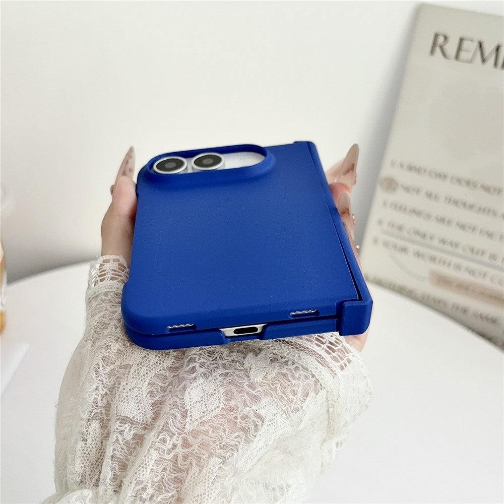iPhone Fold EIDERWOOD Hard Plastic Case - Dark Blue