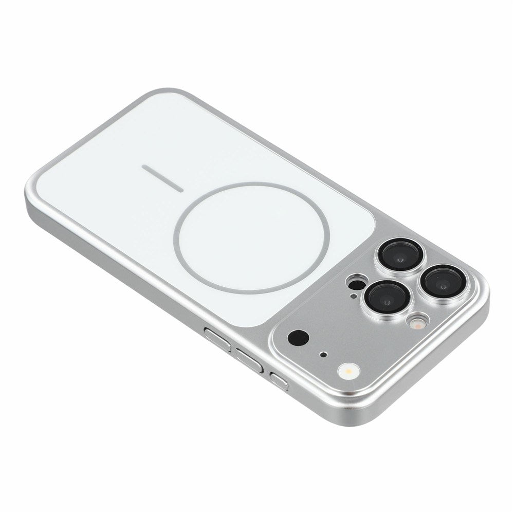 iPhone 15 Pro EIDERWOOD Hard Plastic Case w. Camera Protector - MagSafe Compatible - Silver