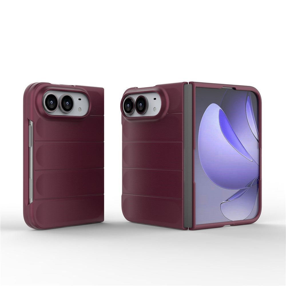 iPhone Fold EIDERWOOD Rugged Plastic Case - Dark Red
