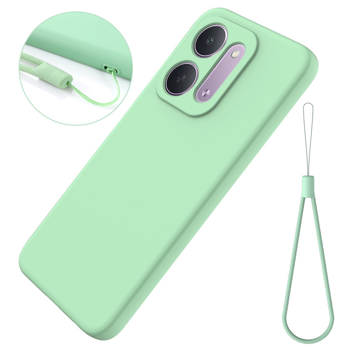 Xiaomi Redmi 17C (5G) EIDERWOOD Silicone Case w. Strap - Green