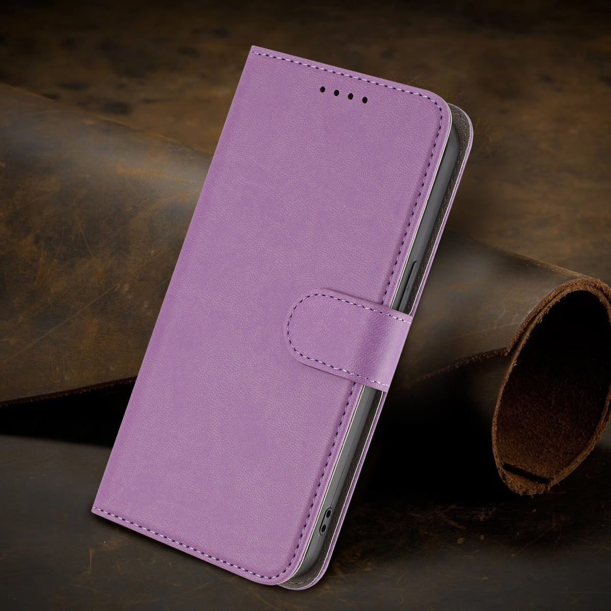 Xiaomi Redmi 17 (5G) / (4G) EIDERWOOD Artificial Leather Flip Case with Stand and Card Holder - Light Purple