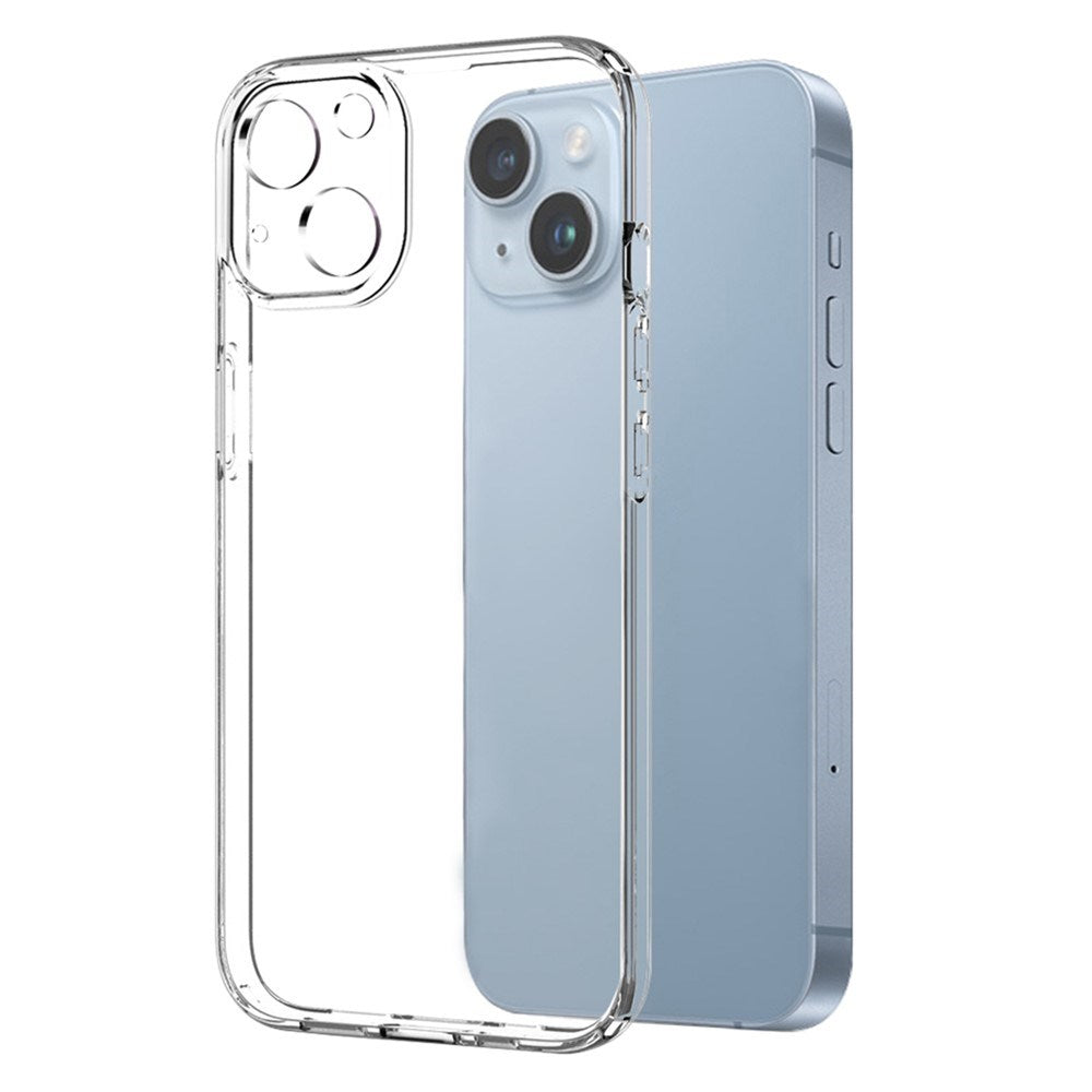 NORTHJO iPhone 14 2-in-1 Set Flexible Plastic Case with Tempered Glass Screen Protector - Transparent