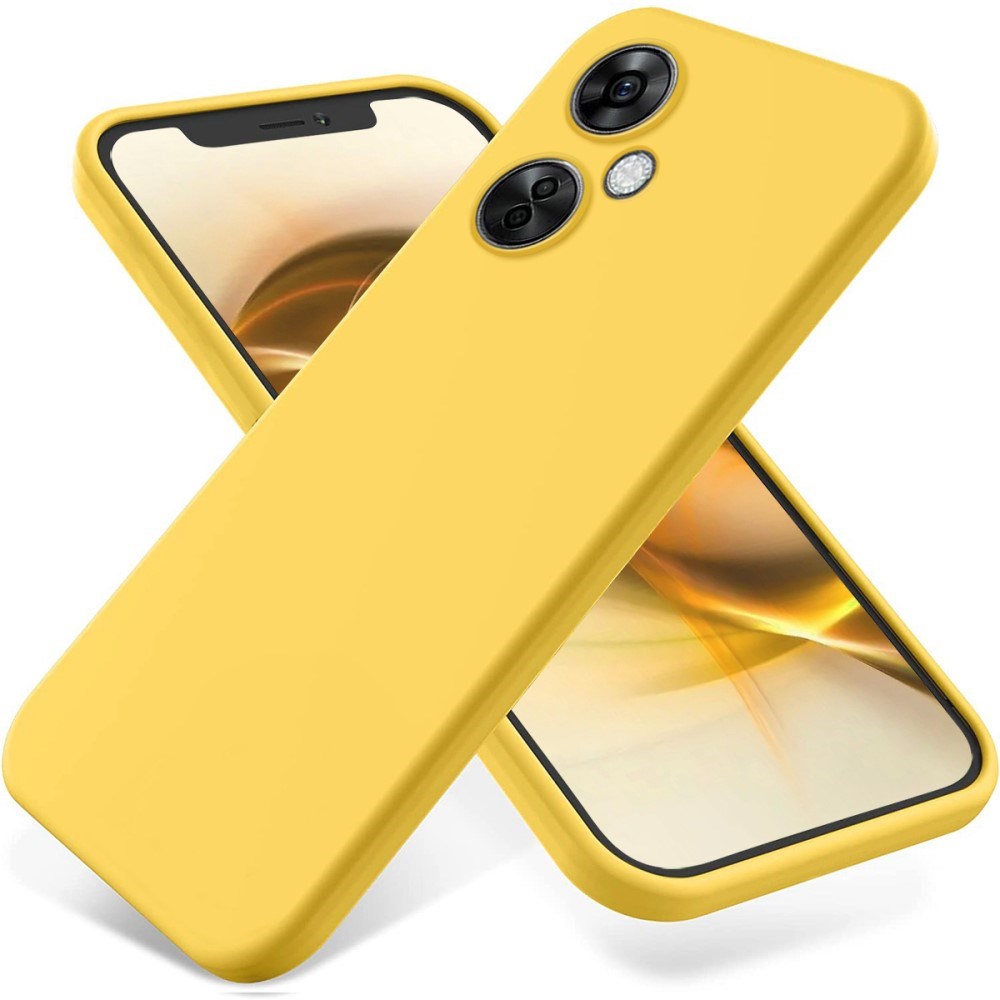 EIDERWOOD OnePlus Nord CE 3 Lite (5G) Lined Silicone Case with Strap - Yellow