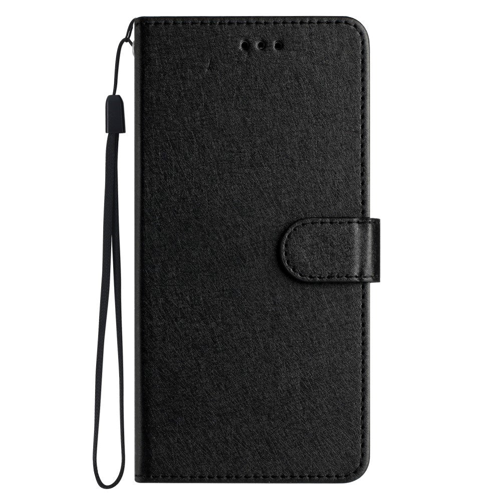EIDERWOOD iPhone 12 Pro Max Faux Leather Case with Wallet & Strap - Black