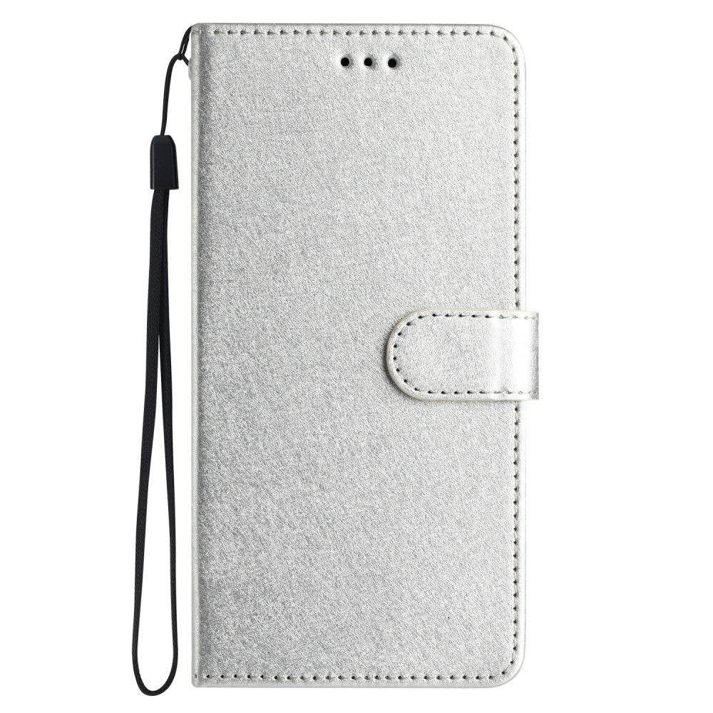 EIDERWOOD iPhone 12 Pro Max Faux Leather Case with Wallet & Strap - Silver