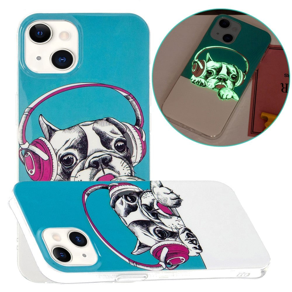 iPhone 15 Luminescent Flexible Case of Plastic w. Print - Frenchie