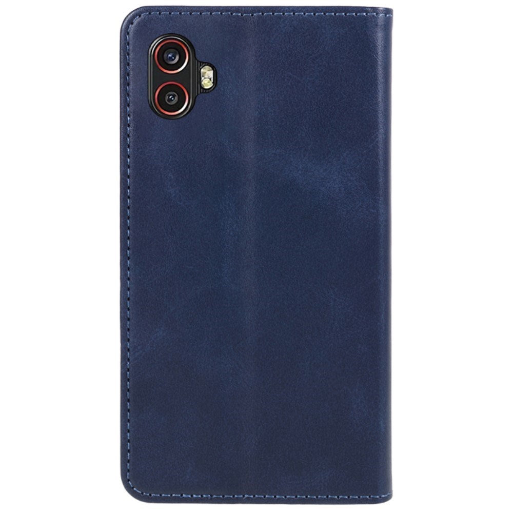 EIDERWOOD Samsung Galaxy Xcover 6 Pro Faux Leather Flip Case with Card Holder & Stand Function - Blue