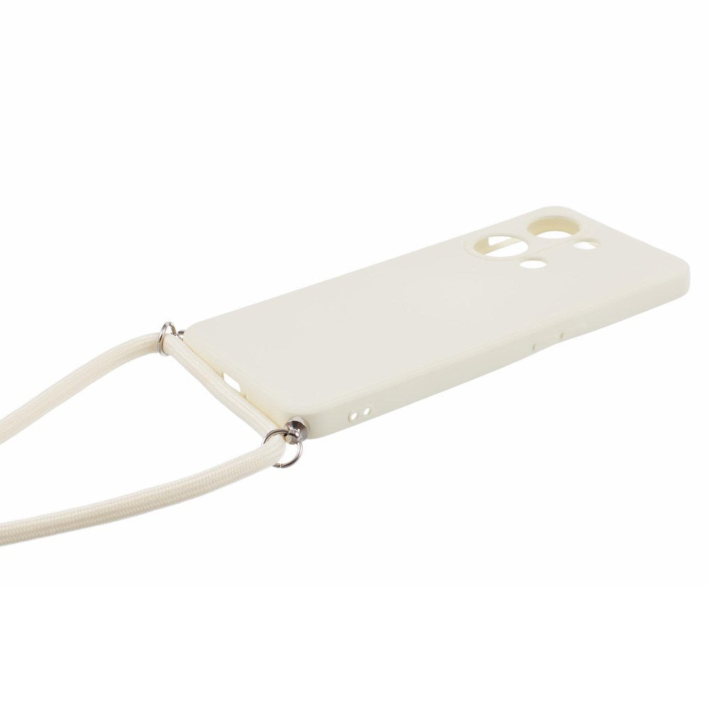 EIDERWOOD OnePlus Nord 3 (5G) Flexible Plastic Case with Adjustable Strap - White