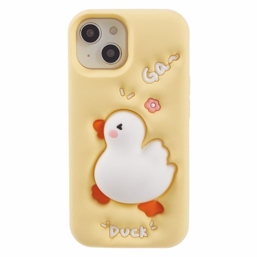 EIDERWOOD iPhone 14 Silicone Case with 3D Duck Design – Yellow