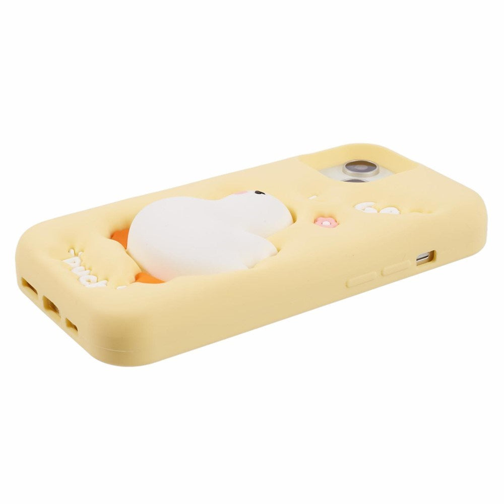EIDERWOOD iPhone 14 Silicone Case with 3D Duck Design – Yellow