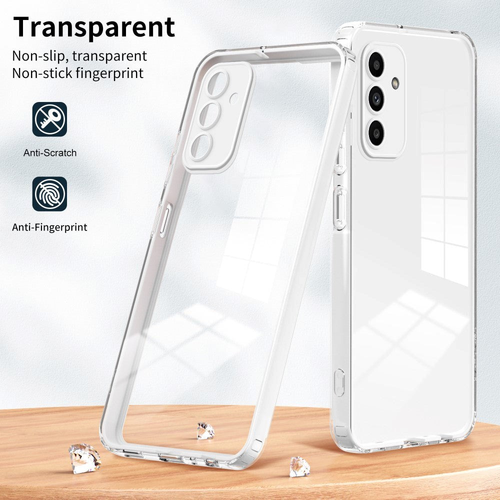 Samsung Galaxy A15 (5G) / A15 Hybrid Plastic Case - Transparent / White