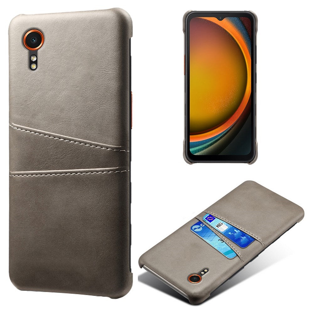 EIDERWOOD Samsung Galaxy Xcover 7 Faux Leather Case with Built-in Cardholder - Grey
