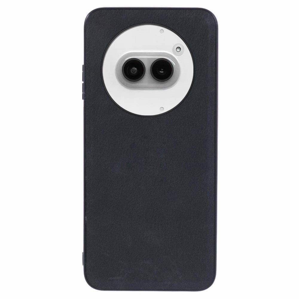 EIDERWOOD Nothing Phone (2a) / (2a) Plus Leather Case m. Flexible Plastic Edges - Black