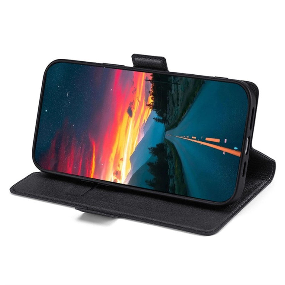 EIDERWOOD Huawei Pura 70 Ultra Flip Case in Faux Leather with Card Holder & Stand Function - Black