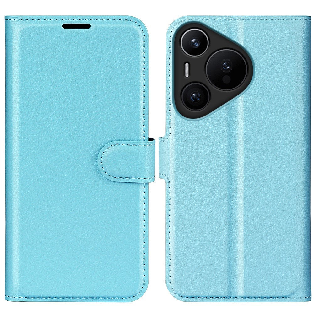 EIDERWOOD Huawei Pura 70 Faux Leather Flip Case with Cardholder & Stand Function - Blue
